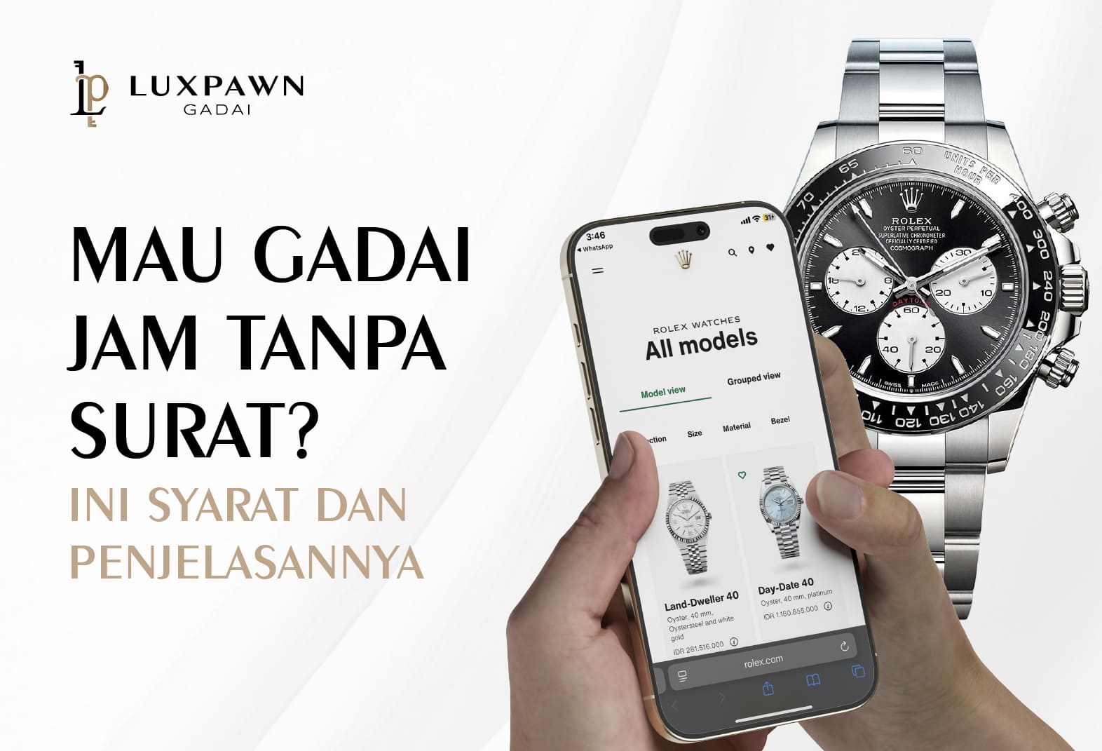 Mau Gadai Jam Tanpa Surat? Ini Syarat dan Penjelasannya
